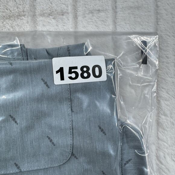 Vuori Shirt SS Bridge Button Down Mens L Blue All Over Print Stretch Performance - Picture 12 of 12